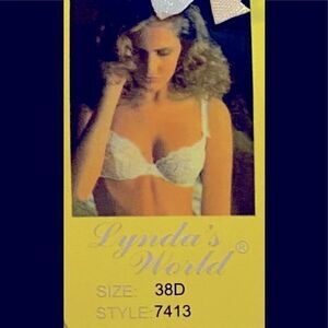 🎀Lynda’s world fashion embroidery floral  Bra-38D